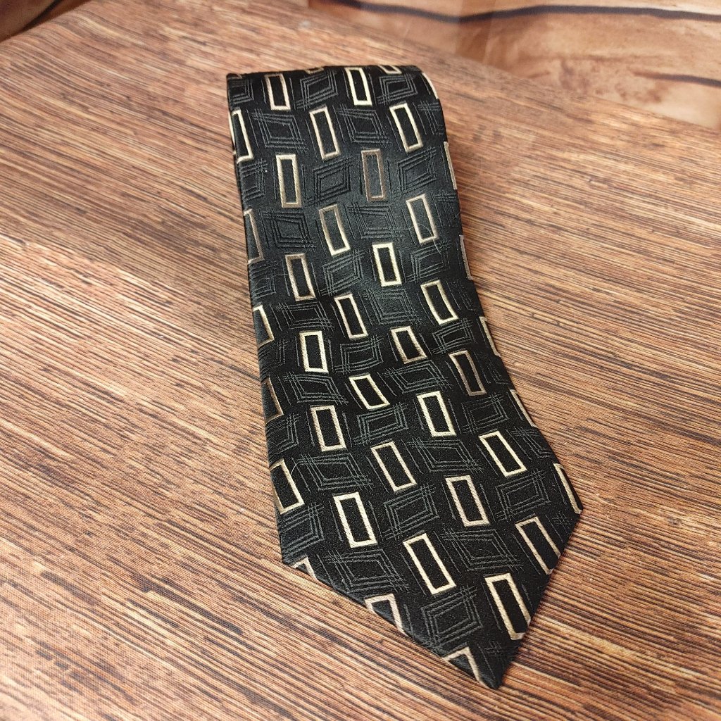 Joseph  Feiss International BlackGold Mens Silk Tie